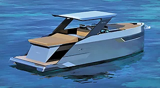 Yacht à moteur de luxe